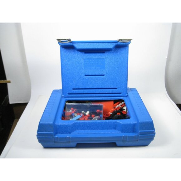Lego Vintage 1984 Storage Travel Carry Case Assorted LOT Bricks Wheels Snap Lid - Picture 1 of 16